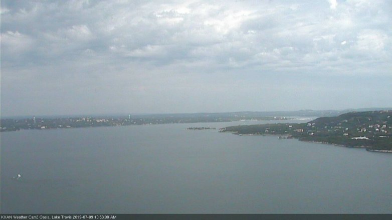 Lake Travis webcam, July 9, 2019 9:55 AM CT