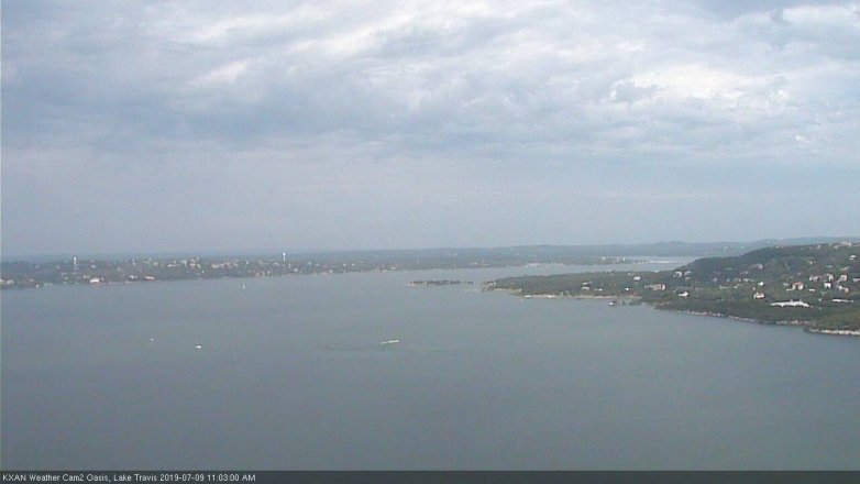 Lake Travis webcam, July 9, 2019 10:05 AM CT
