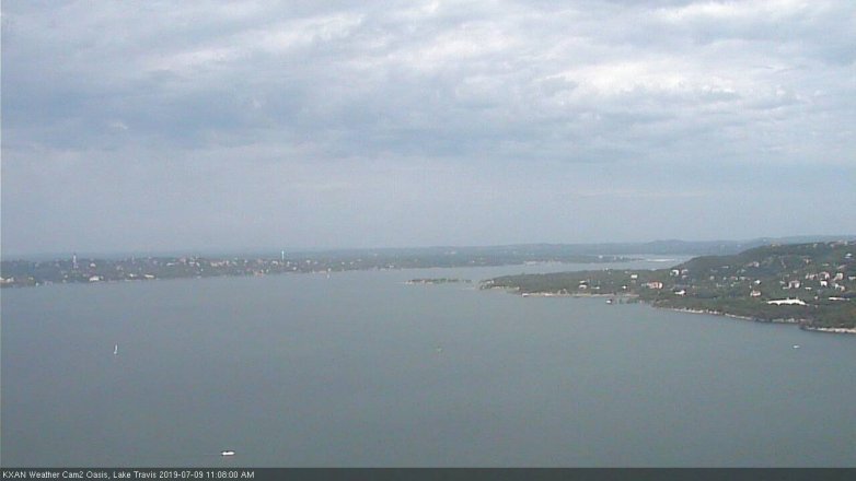 Lake Travis webcam, July 9, 2019 10:10 AM CT