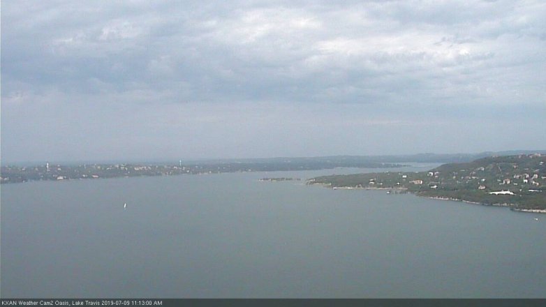 Lake Travis webcam, July 9, 2019 10:15 AM CT