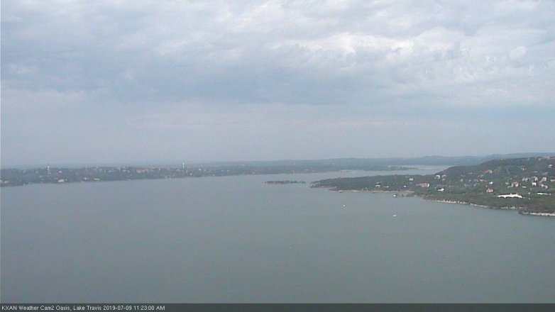 Lake Travis webcam, July 9, 2019 10:25 AM CT