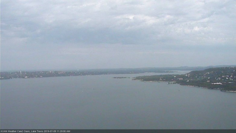 Lake Travis webcam, July 9, 2019 10:30 AM CT
