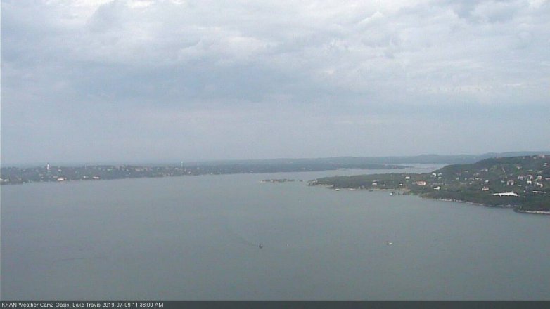 Lake Travis webcam, July 9, 2019 10:40 AM CT
