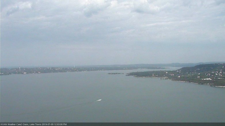 Lake Travis webcam, July 9, 2019 11:05 AM CT