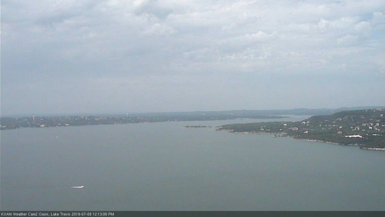 Lake Travis webcam, July 9, 2019 11:15 AM CT