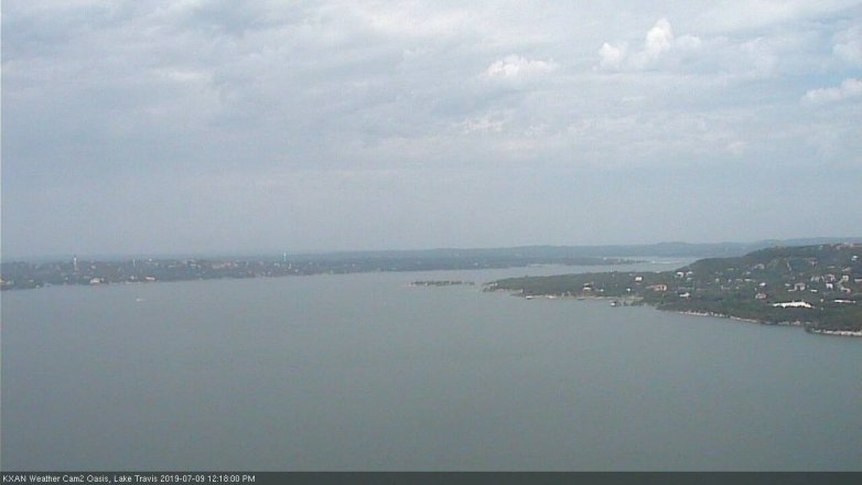 Lake Travis webcam, July 9, 2019 11:20 AM CT