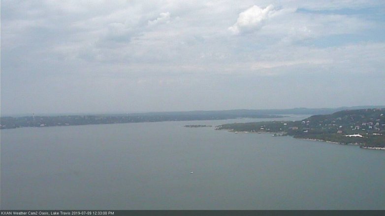 Lake Travis webcam, July 9, 2019 11:35 AM CT