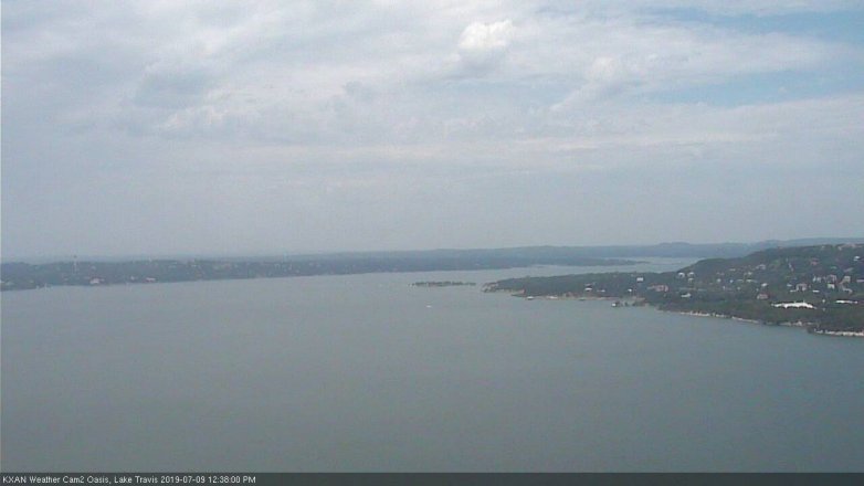 Lake Travis webcam, July 9, 2019 11:40 AM CT