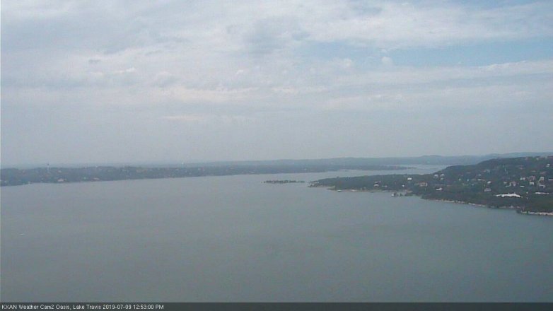 Lake Travis webcam, July 9, 2019 11:55 AM CT