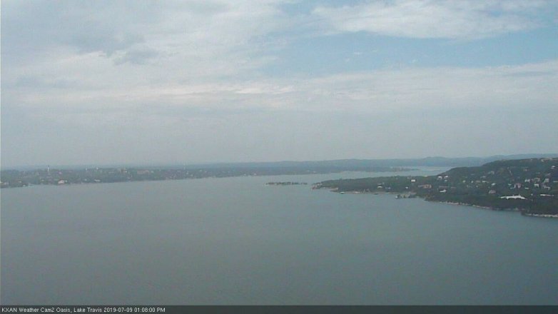 Lake Travis webcam, July 9, 2019 12:10 PM CT