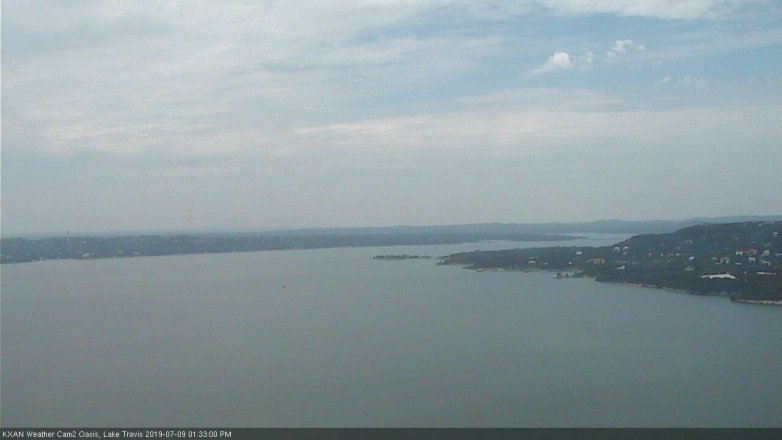 Lake Travis webcam, July 9, 2019 12:35 PM CT
