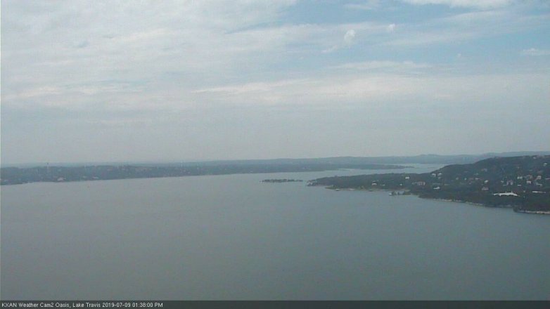 Lake Travis webcam, July 9, 2019 12:40 PM CT