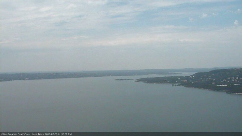 Lake Travis webcam, July 9, 2019 12:55 PM CT
