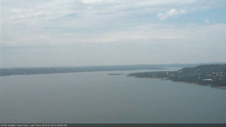 Lake Travis webcam, July 9, 2019 1:00 PM CT
