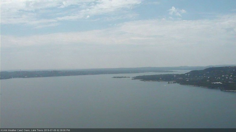 Lake Travis webcam, July 9, 2019 1:40 PM CT