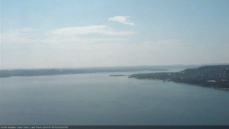 Lake Travis webcam, July 9, 2019 2:55 PM CT
