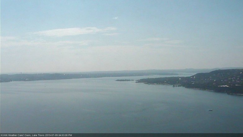 Lake Travis webcam, July 9, 2019 3:05 PM CT