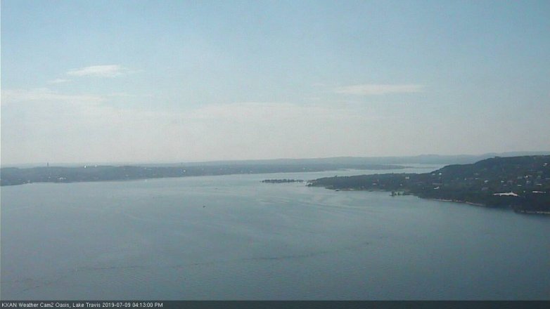 Lake Travis webcam, July 9, 2019 3:15 PM CT