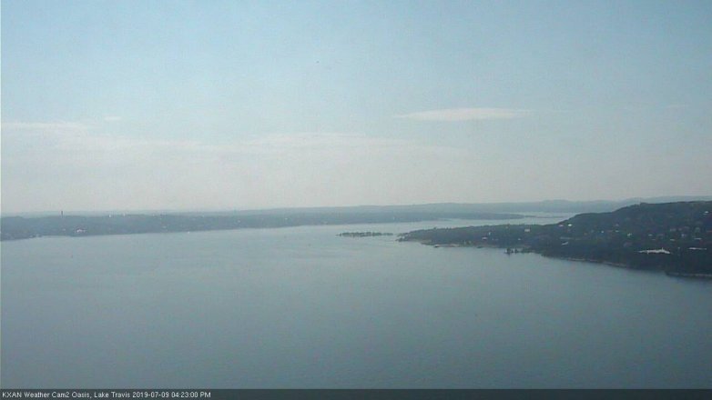 Lake Travis webcam, July 9, 2019 3:25 PM CT