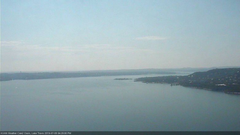Lake Travis webcam, July 9, 2019 3:30 PM CT