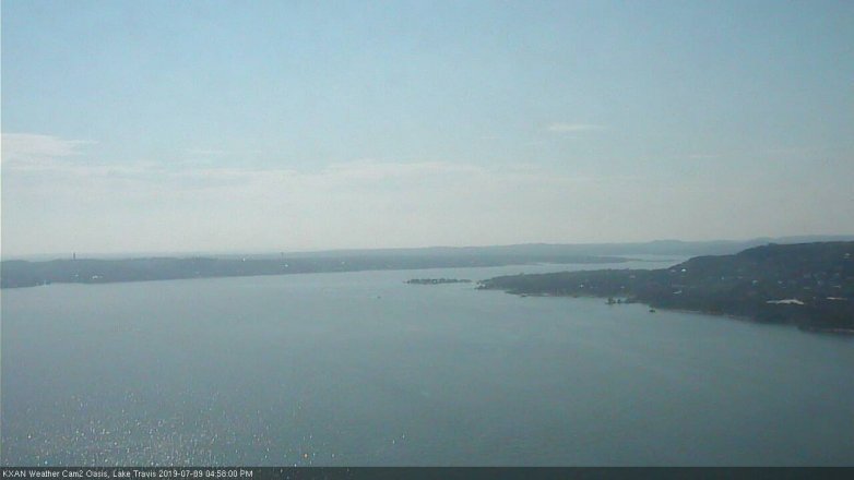 Lake Travis webcam, July 9, 2019 4:00 PM CT