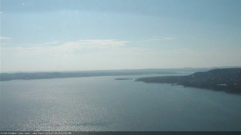 Lake Travis webcam, July 9, 2019 4:25 PM CT
