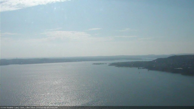 Lake Travis webcam, July 9, 2019 4:35 PM CT
