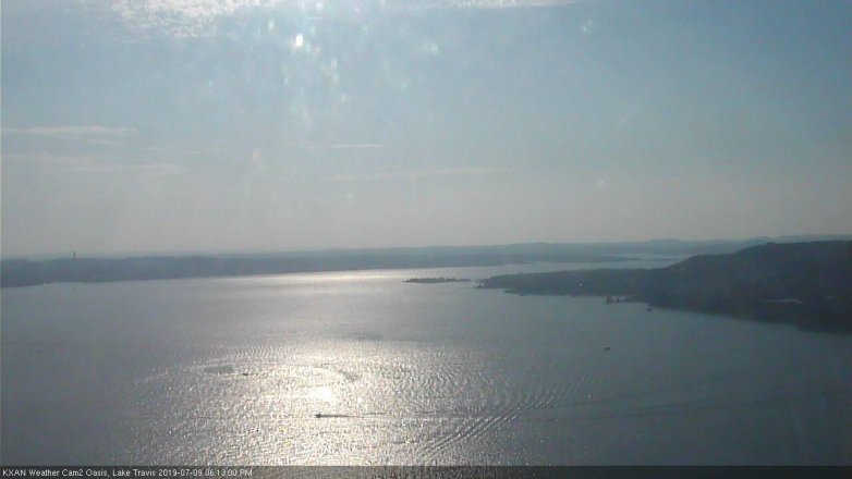 Lake Travis webcam, July 9, 2019 5:15 PM CT