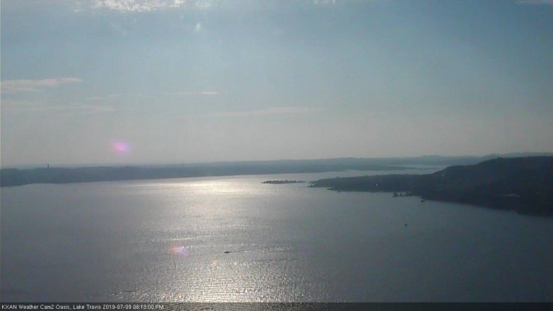 Lake Travis webcam, July 9, 2019 5:20 PM CT