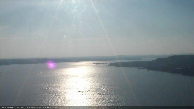 Lake Travis webcam, July 9, 2019 5:30 PM CT