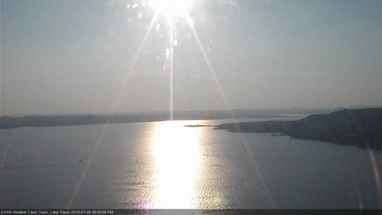 Lake Travis webcam, July 9, 2019 6:00 PM CT