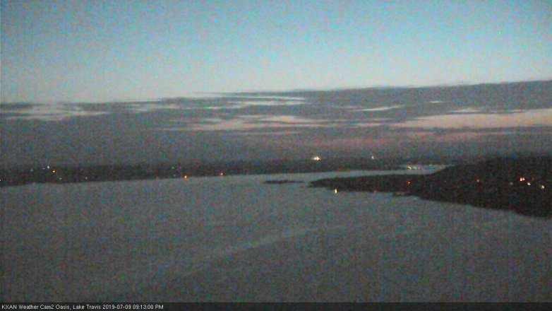 Lake Travis webcam, July 9, 2019 8:15 PM CT