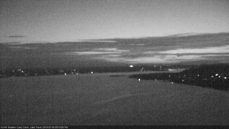 Lake Travis webcam, July 9, 2019 8:20 PM CT