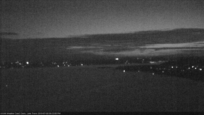 Lake Travis webcam, July 9, 2019 8:25 PM CT