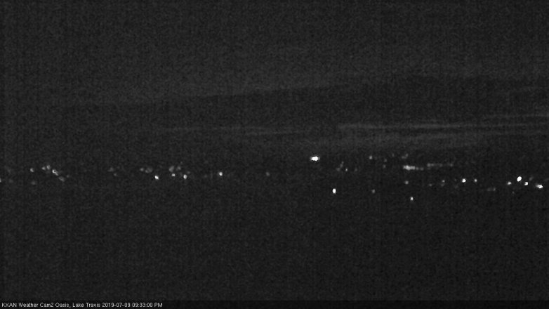 Lake Travis webcam, July 9, 2019 8:35 PM CT