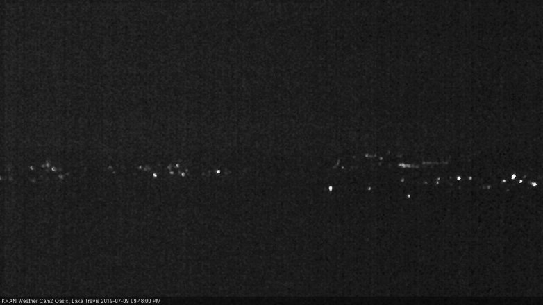 Lake Travis webcam, July 9, 2019 8:50 PM CT
