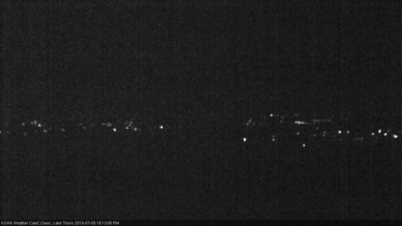 Lake Travis webcam, July 9, 2019 9:15 PM CT