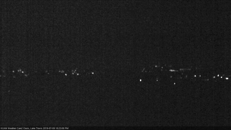 Lake Travis webcam, July 9, 2019 9:25 PM CT