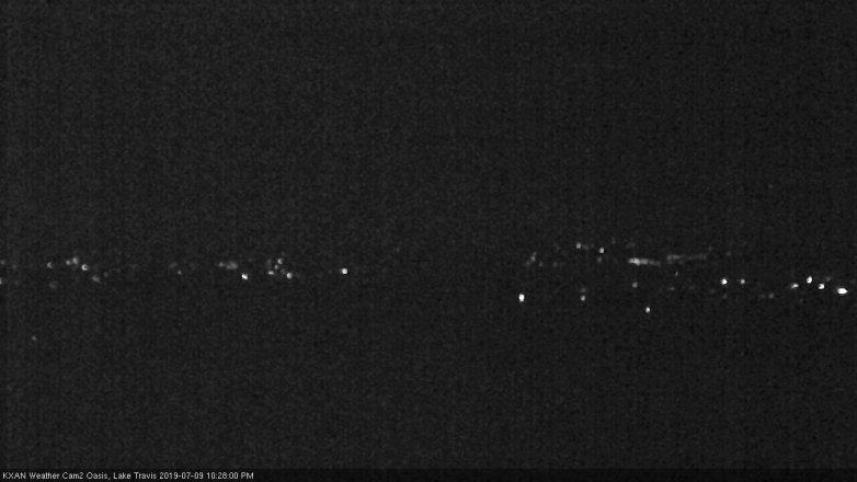 Lake Travis webcam, July 9, 2019 9:30 PM CT