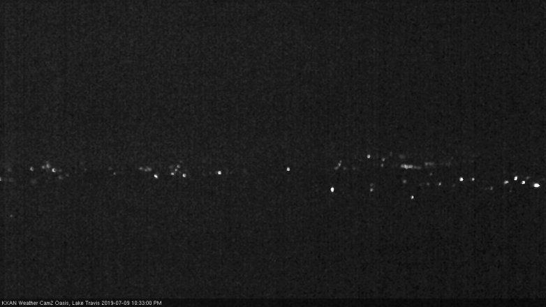 Lake Travis webcam, July 9, 2019 9:35 PM CT