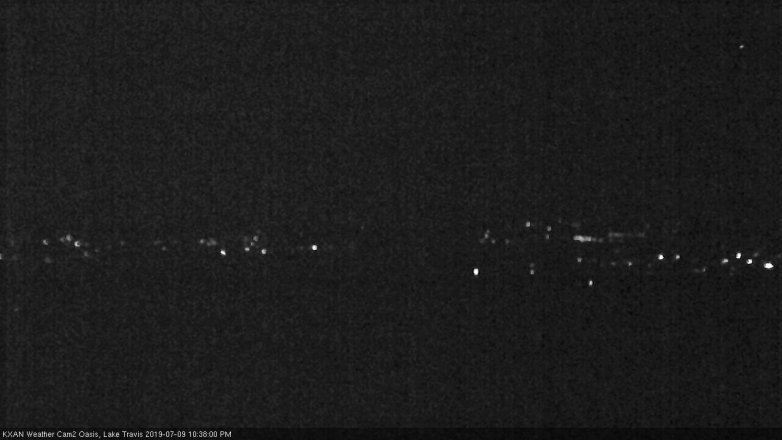 Lake Travis webcam, July 9, 2019 9:40 PM CT