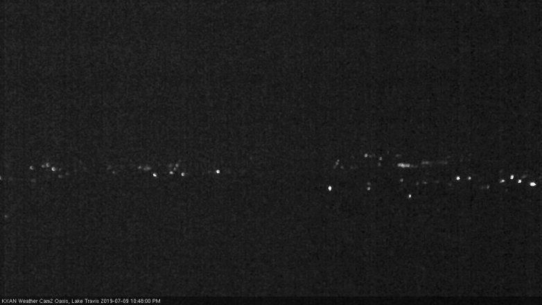Lake Travis webcam, July 9, 2019 9:50 PM CT