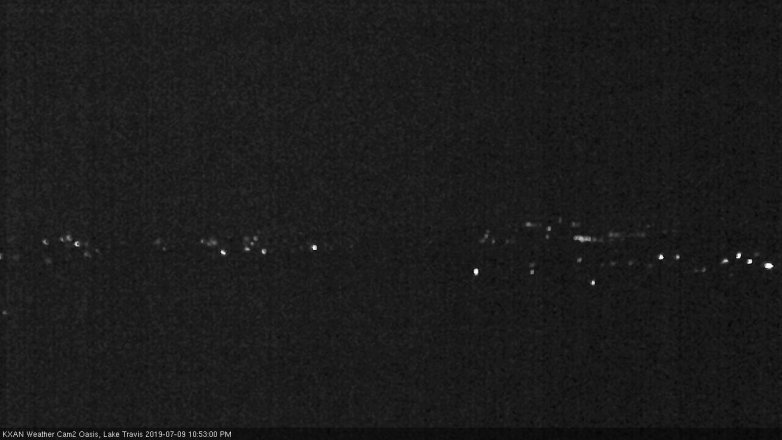 Lake Travis webcam, July 9, 2019 9:55 PM CT