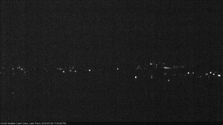 Lake Travis webcam, July 9, 2019 10:05 PM CT