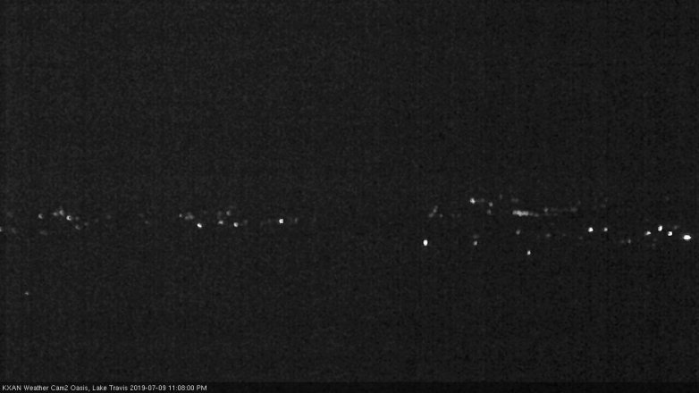 Lake Travis webcam, July 9, 2019 10:10 PM CT