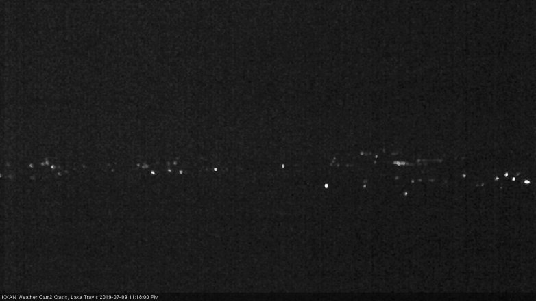 Lake Travis webcam, July 9, 2019 10:20 PM CT