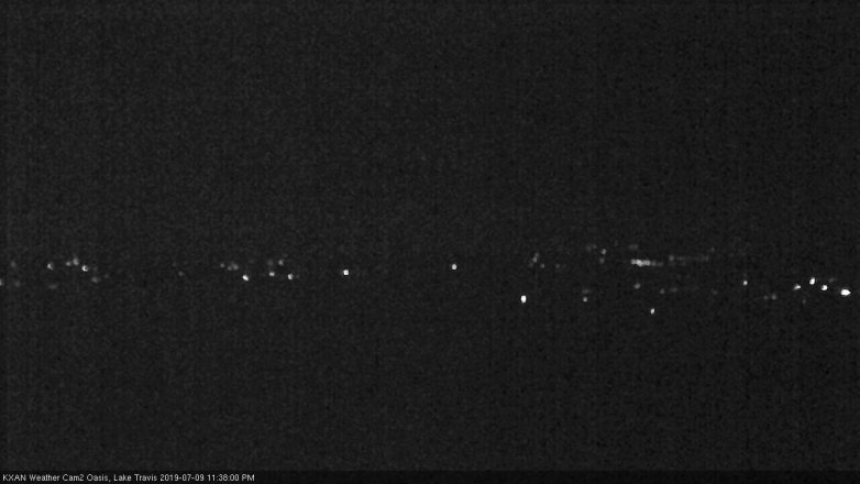 Lake Travis webcam, July 9, 2019 10:40 PM CT