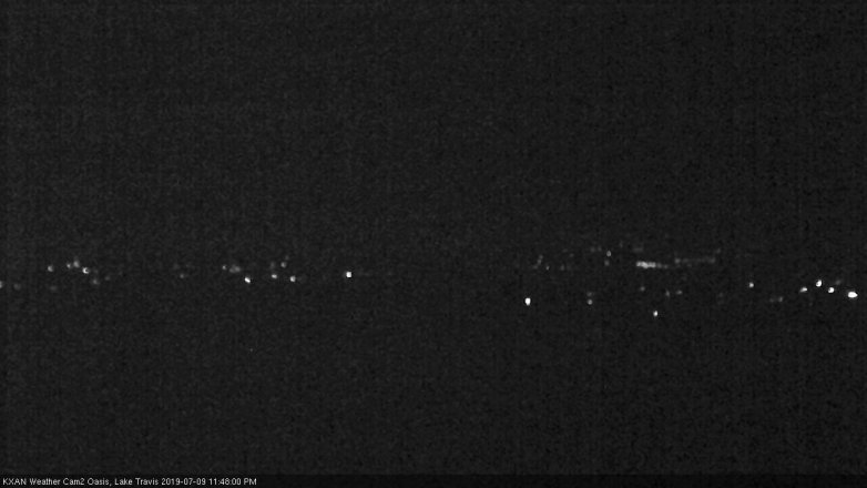 Lake Travis webcam, July 9, 2019 10:50 PM CT