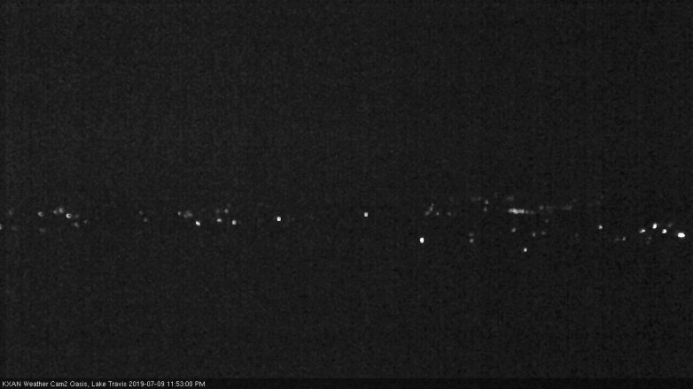 Lake Travis webcam, July 9, 2019 10:55 PM CT