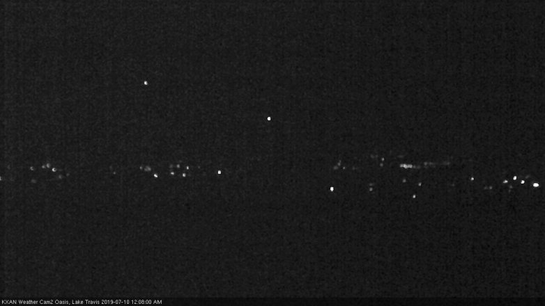 Lake Travis webcam, July 9, 2019 11:10 PM CT